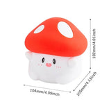 GlowShroom - Siliconen LED Nachtlampje | Zacht pompoen-, paddenstoel- of spookontwerp voor kinderkamers en slaapkamers