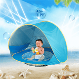 Pop-Up UV-tent met zwembad Strandtent Zonnetent