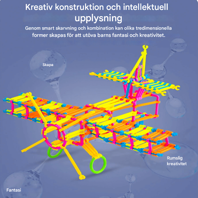 280 stuks Slimme Puzzels - Bouwstenen voor Kinderen, 3D Puzzels en Educatieve Bouwset, Creatief Verbinden en Bouwpakket
