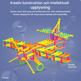 280 stuks Slimme Puzzels - Bouwstenen voor Kinderen, 3D Puzzels en Educatieve Bouwset, Creatief Verbinden en Bouwpakket