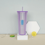 Herbruikbare mok met rietje 710ml