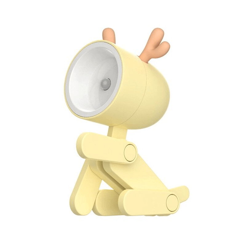 Mini Schattige Huisdierlamp - Verstelbare LED-bureaulamp, Decoratief Nachtlampje met Hertenontwerp, Perfect voor Kinderkamer en Bureau