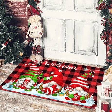 Vrolijk kerstfeest deurmat om kerst te verwelkomen 40x60cm