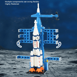 AstroPlay - Ruimteraket met astronautfiguur en lanceerplatform voor kinderen