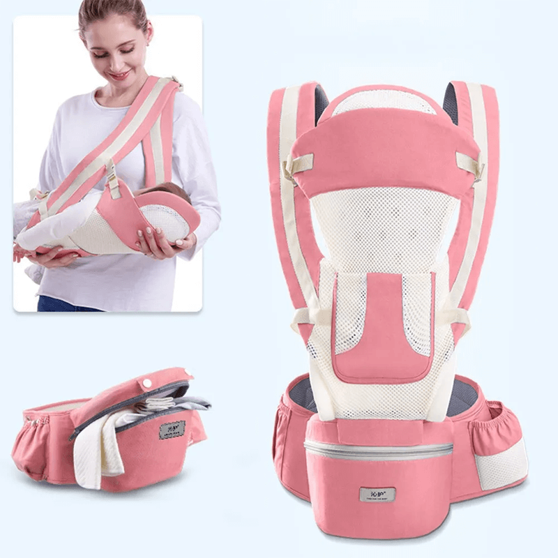 Ergonomische draagzak met opbergruimte
