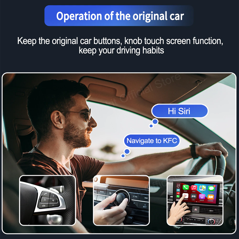 Draadloze CarPlay auto-adapter