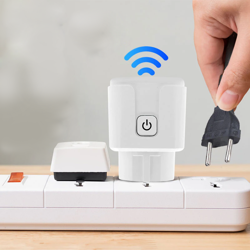 Slimme wifi-contactdoos 16A/20A - Spraakgestuurde contactdoosadapter