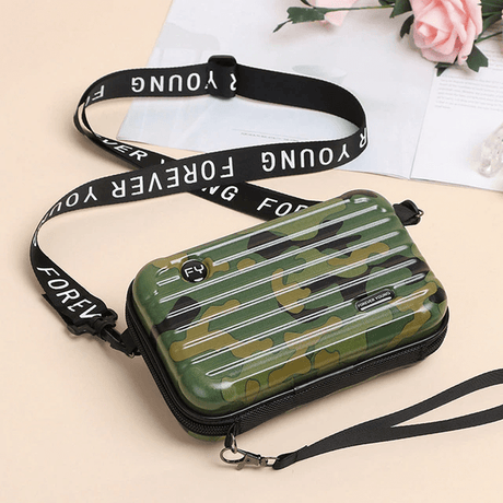 Op reistas geïnspireerde crossbody tas