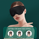 Draagbaar 3D-slaapmasker - Lichtblokkering, zachte gewatteerde oogbescherming voor optimaal comfort