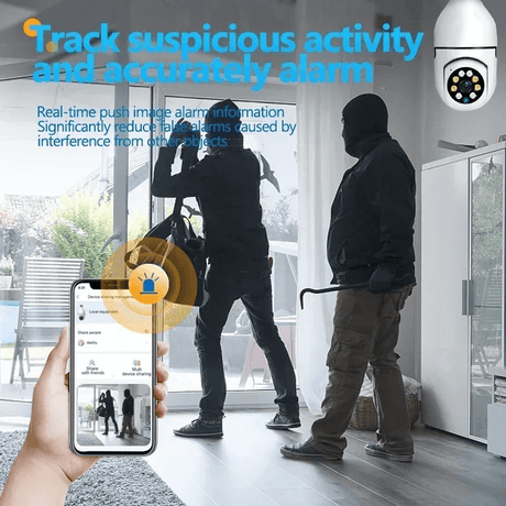 5G WiFi bewakingscamera in lampformaat - Draadloze Smart Motion Sensor