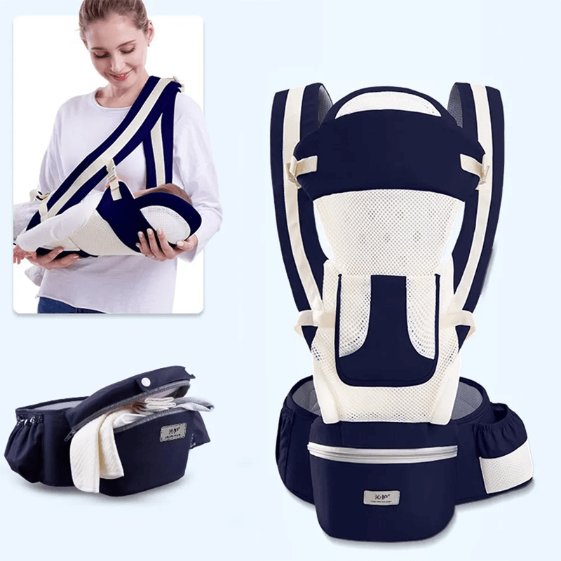 Ergonomische draagzak met opbergruimte