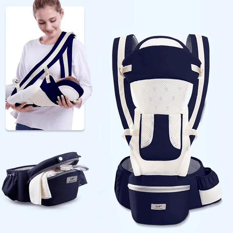 Ergonomische draagzak met opbergruimte