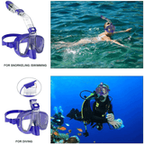 Opvouwbaar snorkelmasker, duikmasker volwassene