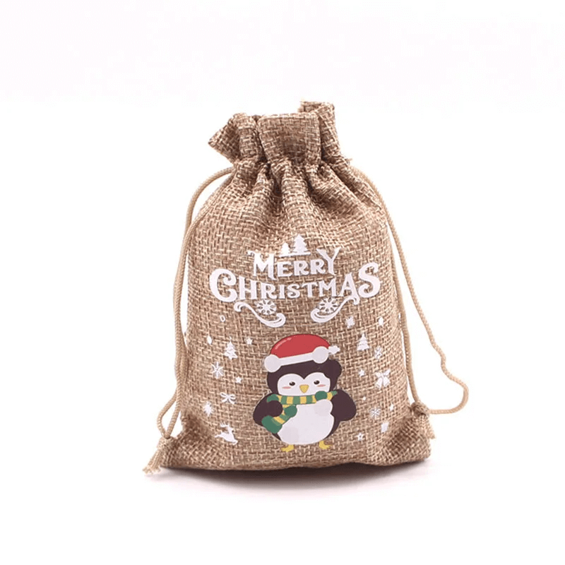 Gezellige kersttas voor kerstcadeaus 10x14cm