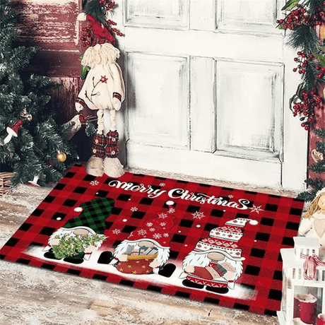 Vrolijk kerstfeest deurmat om kerst te verwelkomen 40x60cm