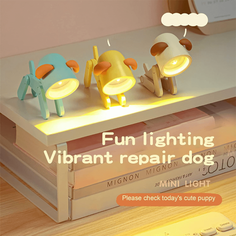 Mini Schattige Huisdierlamp - Verstelbare LED-bureaulamp, Decoratief Nachtlampje met Hertenontwerp, Perfect voor Kinderkamer en Bureau