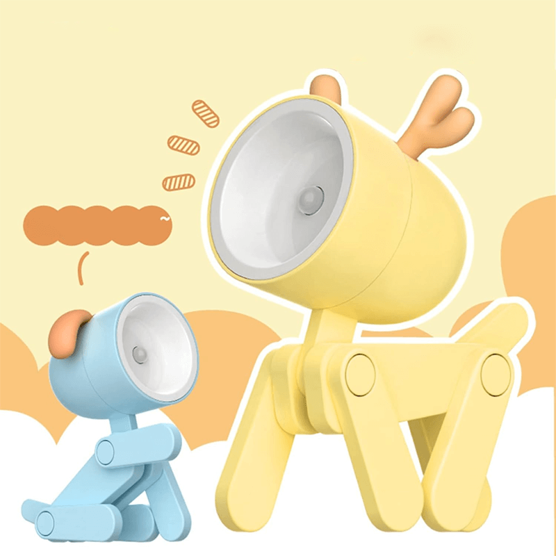 Mini Schattige Huisdierlamp - Verstelbare LED-bureaulamp, Decoratief Nachtlampje met Hertenontwerp, Perfect voor Kinderkamer en Bureau