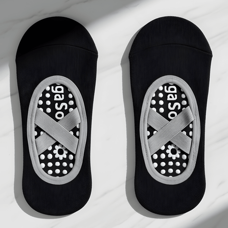 GripFlow – Halkfria Yoga- och Pilatesstrumpor med Ventilerande Komfort & Stabilt Grepp