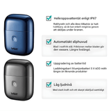 TrimAxis – Elektrisk Rakapparat för Män med Trippelblad, IPX7 Vattentålig Design & USB Type-C Snabbladdning