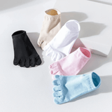 FlexiToe – 5 Par Halkfria Yoga- och Pilatesstrumpor med Fem Tår & Bekväm Passform för Dans och Träning