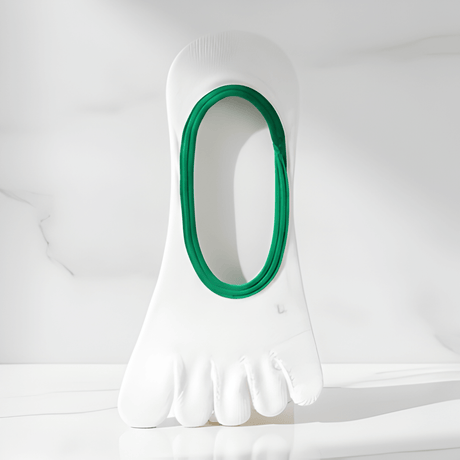 YogiGrip – Fem-Tå Yoga Strumpor med Halkskydd & Andningsbar Komfort för Kvinnor