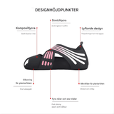 FlexStep – Halkfria Yogasockor med Andningsbar Lycra & Extra Stabilitet för Pilates, Dans och Fitness