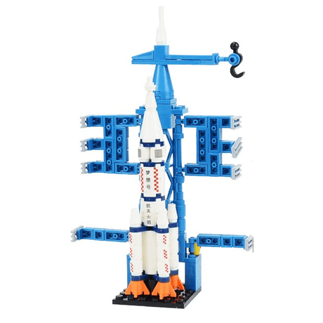 AstroPlay - Ruimteraket met astronautfiguur en lanceerplatform voor kinderen
