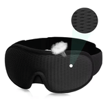 Draagbaar 3D-slaapmasker - Lichtblokkering, zachte gewatteerde oogbescherming voor optimaal comfort