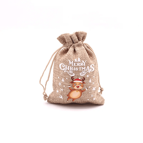 Gezellige kersttas voor kerstcadeaus 10x14cm