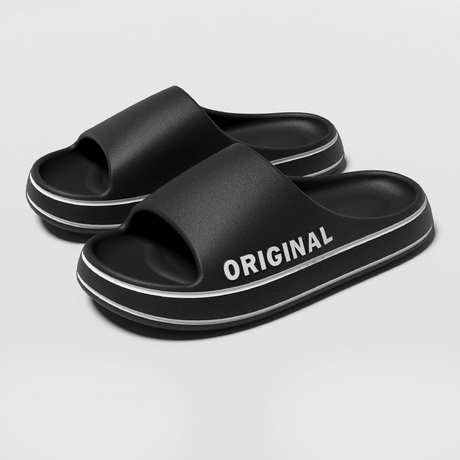 Comfortabele pantoffels met dikke zool