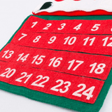 Stoffen Kerst Adventskalender Aftellen - Kerstman 24 Dagen