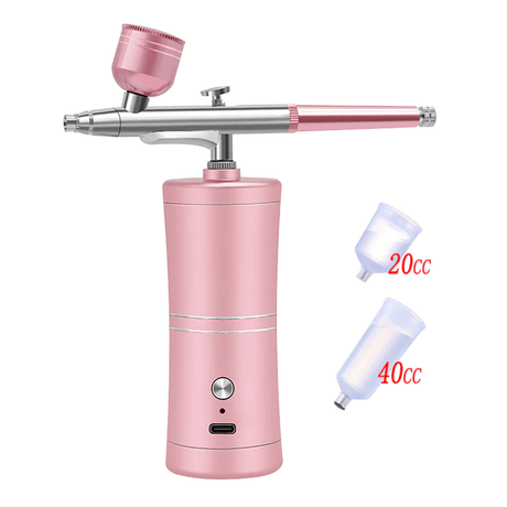 Draadloze airbrush met dubbelwerkend spuitpistool