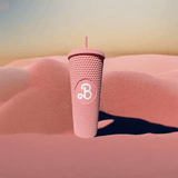 Herbruikbare mok met rietje 710ml