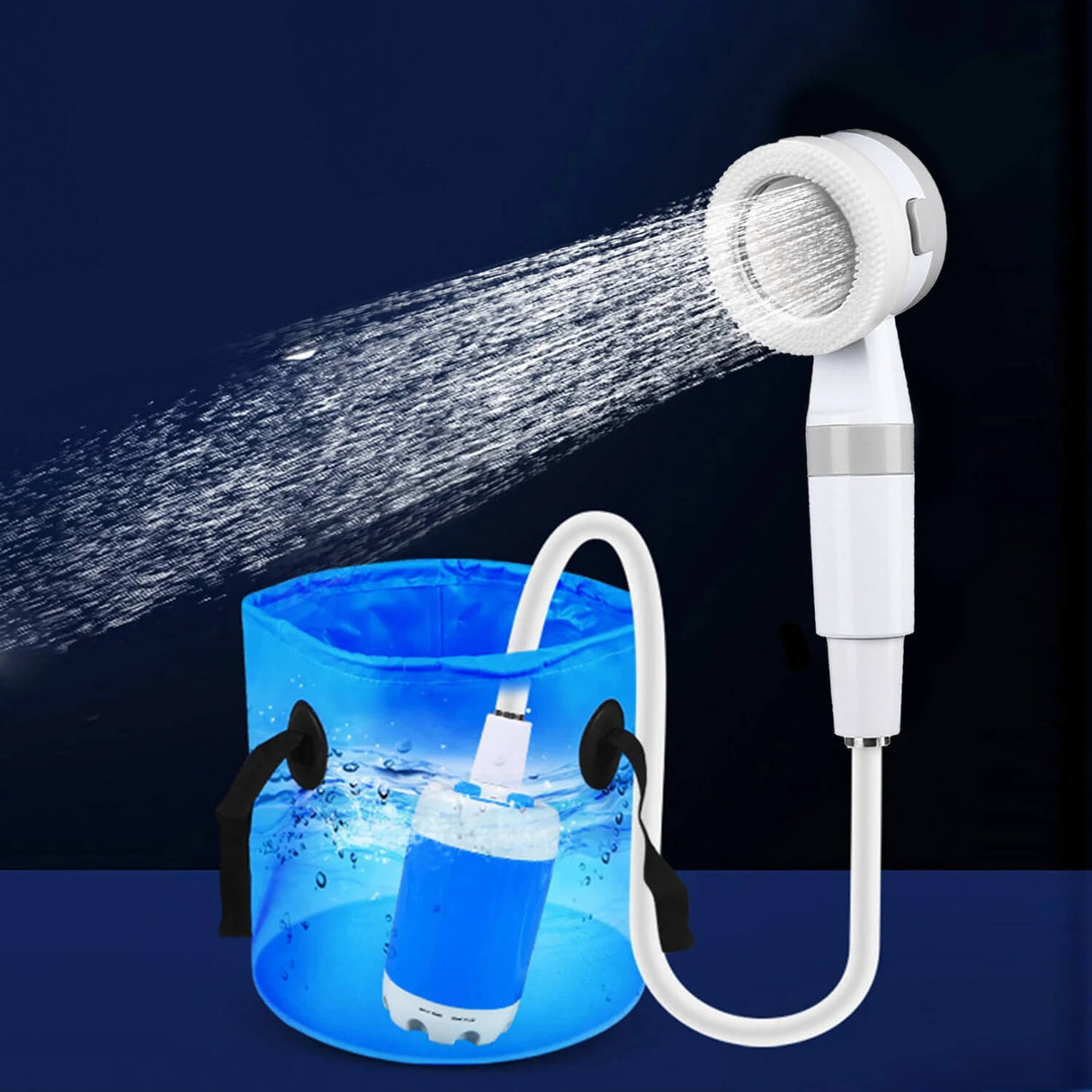 CampFlow - Draagbare douche met waterpomp