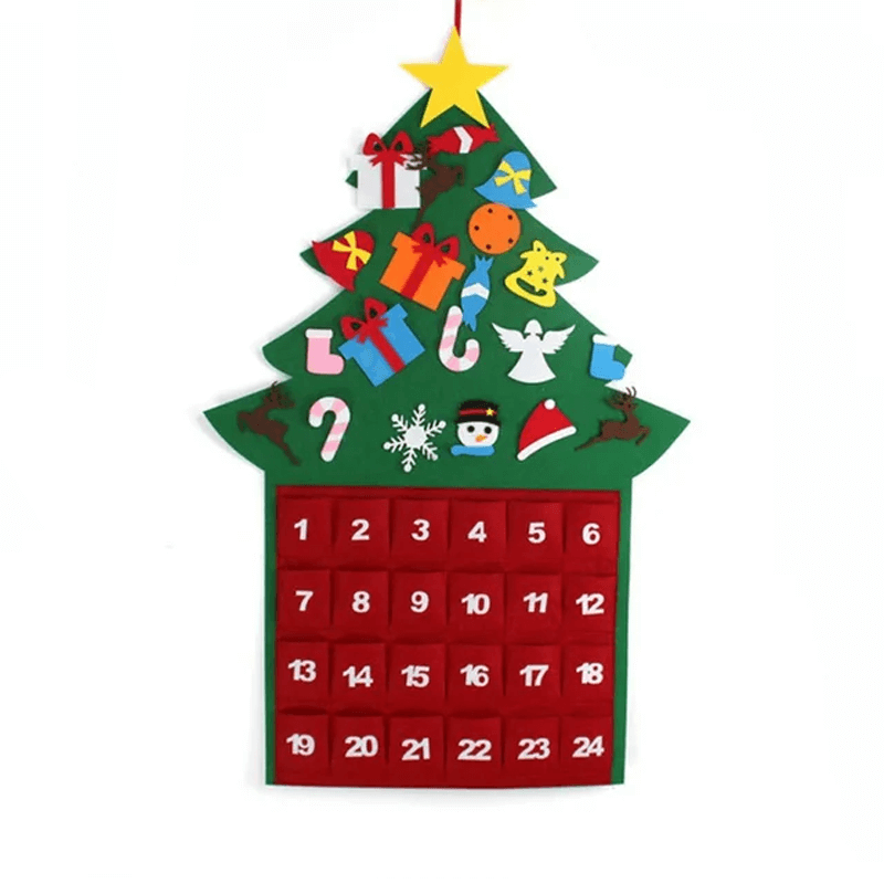 Jultome Sneeuwpop adventskalender met 24 vakken