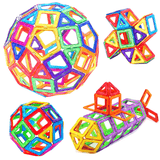 Magnetische Bouwstenen - Montessori Magnetische Sets voor Creatief Spelen, Bouwen en Leren, Perfect Educatief Speelgoed voor Kinderen