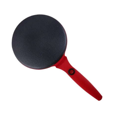 Elektrische crêpe- en pannenkoekenmaker - Bakpan met antiaanbaklaag (20 cm) met temperatuurregeling | Voor tortilla's, wraps, ontbijt & dun brood
