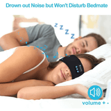 Draadloze Bluetooth Slaap Hoofdband & Oogmasker - Elastische, Comfortabele Hoofdtelefoon met Afneembare Luidsprekers voor Slaap & Oefening