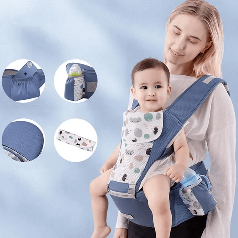 Ergonomische draagzak met opbergruimte