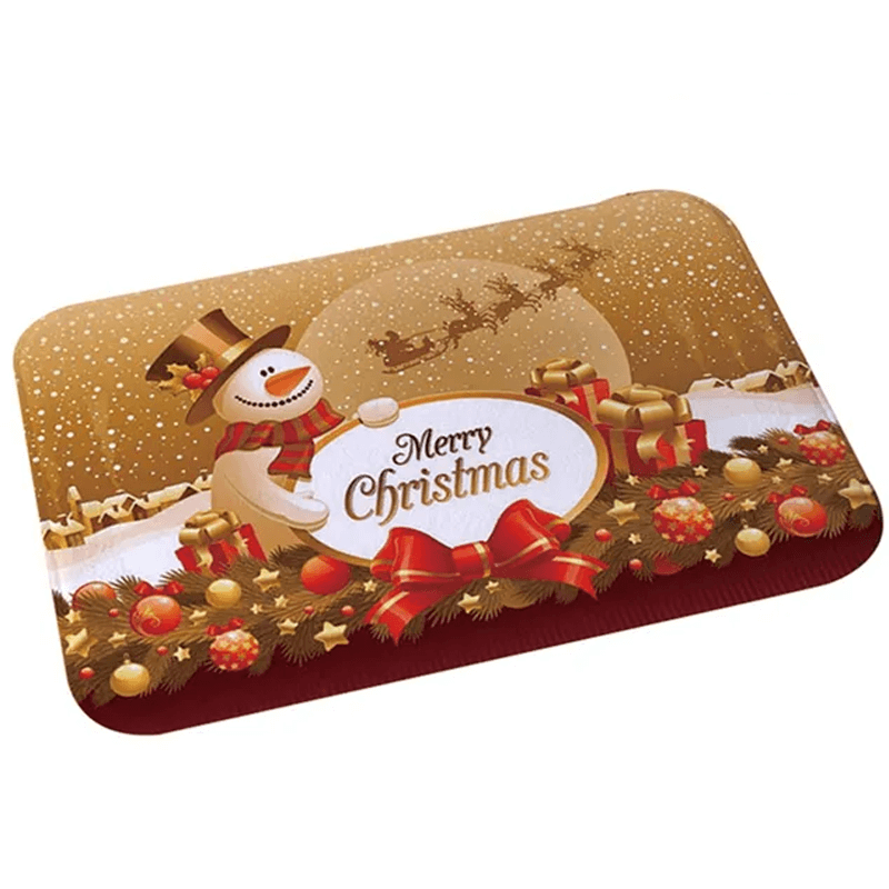 60x40 cm Welcoming Flanellen Kerstdeken - Vrolijk Kerstfeest, Kerstman, Ster, Rendier