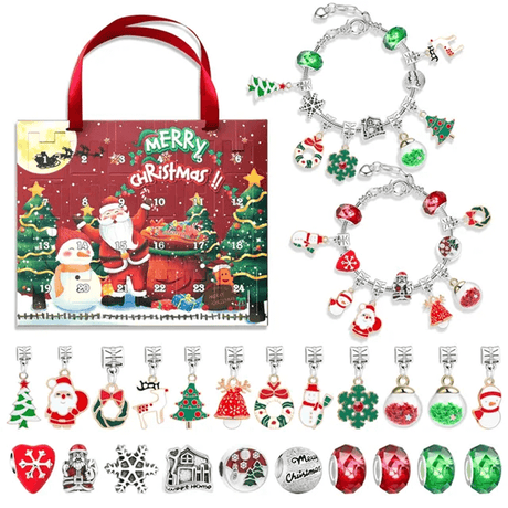 24 Dagen Kerst Adventskalender Sieradendoosje - DIY bedelarmband