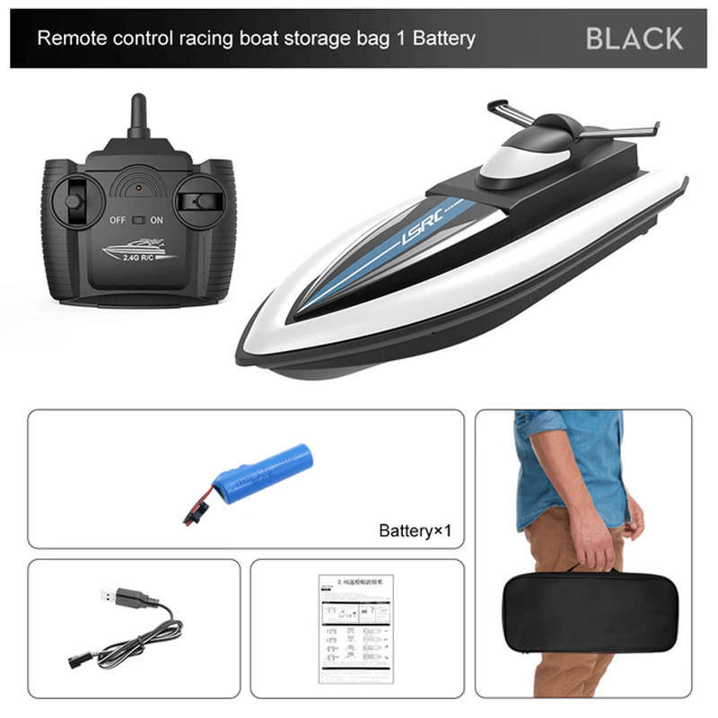 Snelle boot met afstandsbediening - 25 km/u raceboot met IPX4 waterdichtheid en waterkoeling