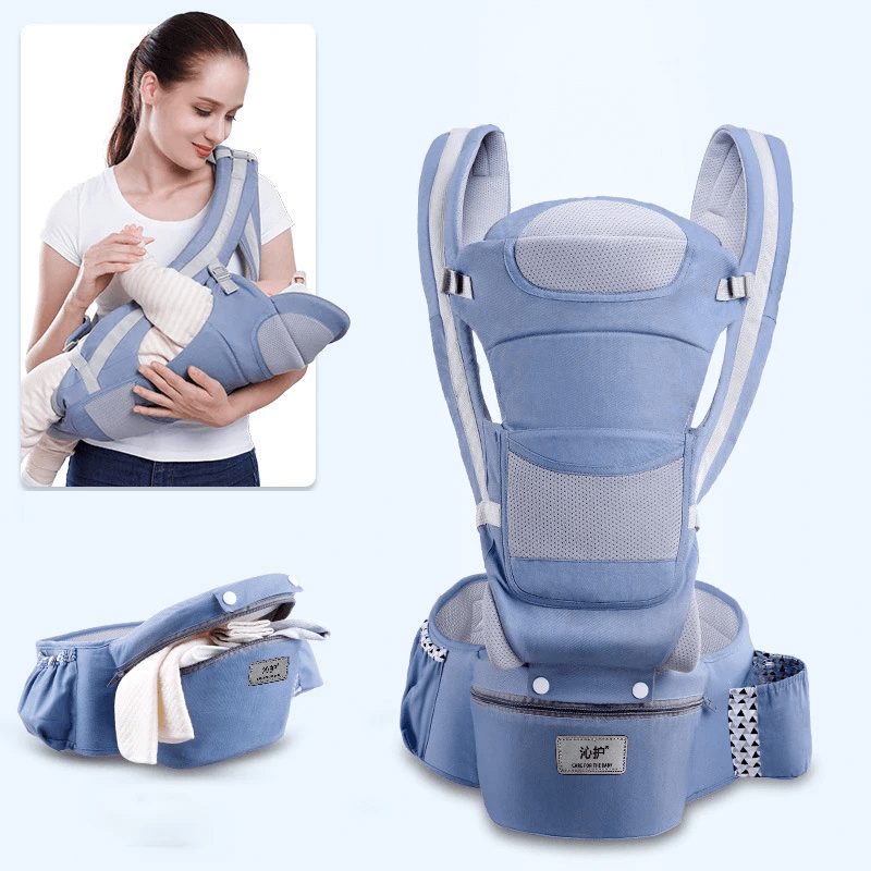 Ergonomische draagzak met opbergruimte