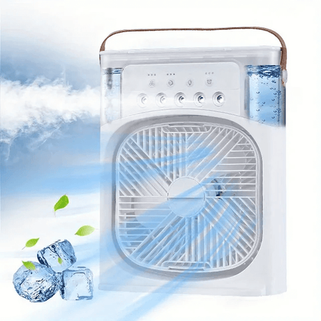 Draagbare tafelventilator airconditioner met waterkoeling