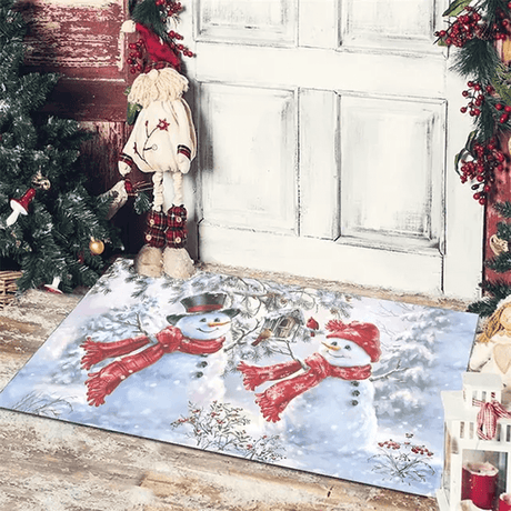 Vrolijk kerstfeest deurmat om kerst te verwelkomen 40x60cm