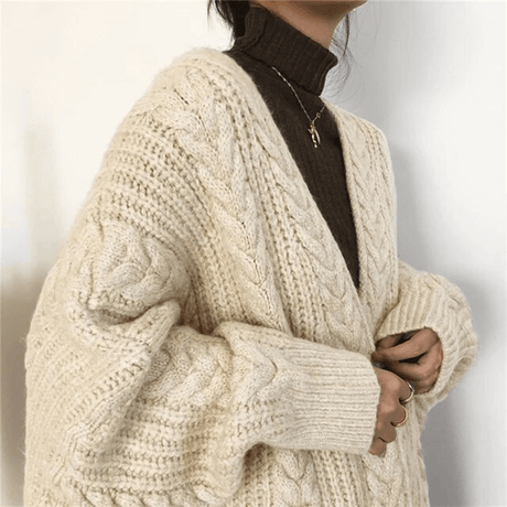 Gebreid losvallend vest