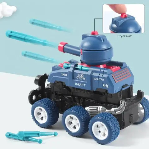 Miniatuur Zeswielig Schuiftank Speelgoed