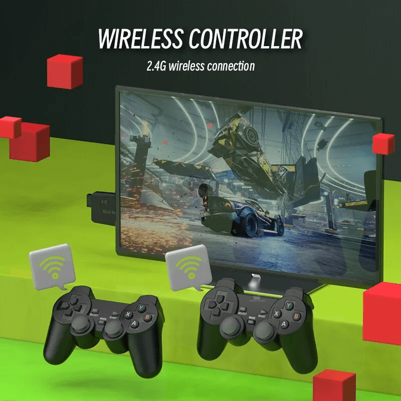 Draadloze Retro Game Console met 20.000 klassieke games, 4K TV Game Stick
