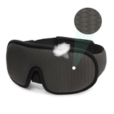 Draagbaar 3D-slaapmasker - Lichtblokkering, zachte gewatteerde oogbescherming voor optimaal comfort
