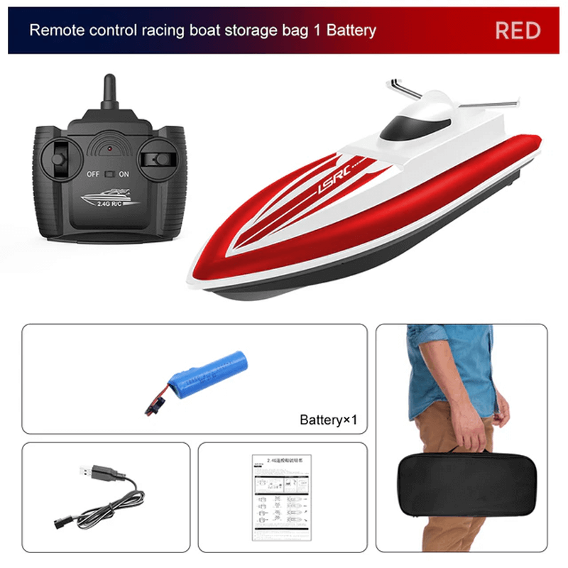 Snelle boot met afstandsbediening - 25 km/u raceboot met IPX4 waterdichtheid en waterkoeling